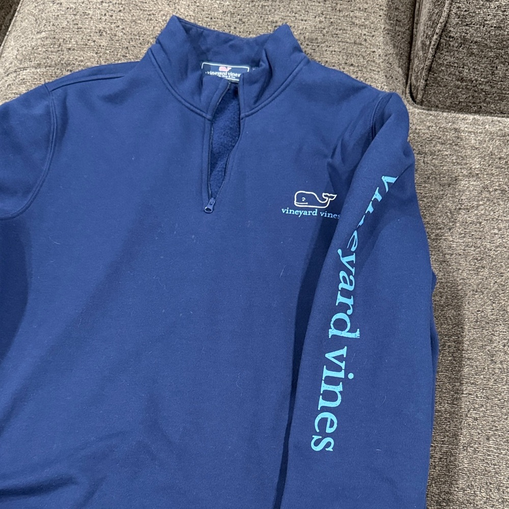 Vineyard Vines Blue Quarter-Zip Sweatshirt